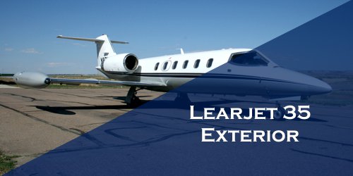 Learjet 35 exterior Light Charter Jet